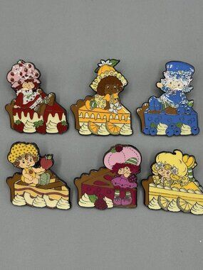 Loungefly Strawberry Shortcake Pie Blind Pin Set FULL SET OF 6 New Open Box